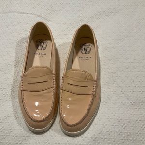 Ladies size 11 Cole Hahn Loafers Nude/Skin Color